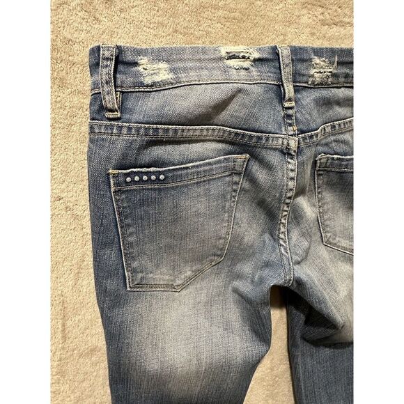 Blank NYC Womens Size 25 Boyfriend Distressed Blue Jeans Stretch Flavor Savor‎ - Picture 11 of 16